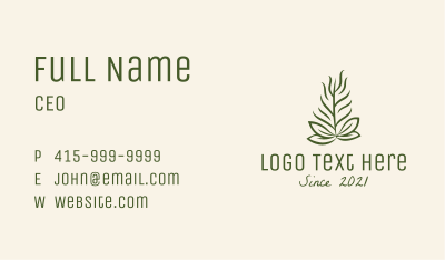 Botanical Plant Garden Business Card Image Preview