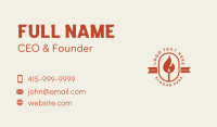 Fire Camping Emblem Business Card Image Preview