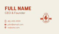 Fire Camping Emblem Business Card Image Preview