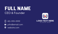Modern Camera Mobile App Business Card Preview