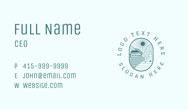 Nature Outdoors Villa  Business Card Design Image Preview