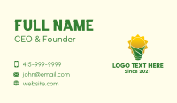 Eco Sun Bulb Business Card Image Preview