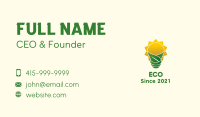 Eco Sun Bulb Business Card Image Preview