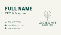 Green Modern Macrame Business Card Image Preview
