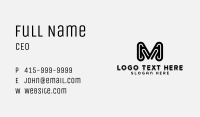 Company Firm Letter M Business Card Image Preview