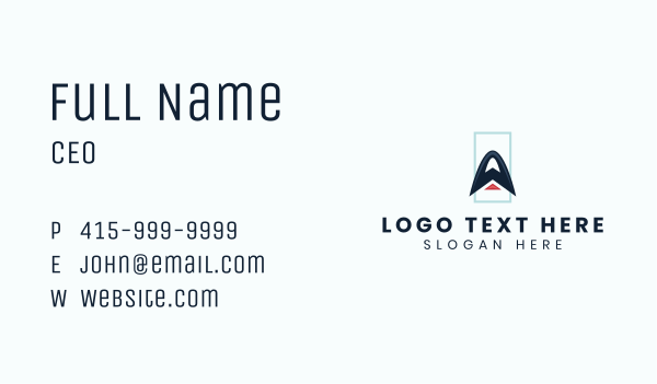 Digital Marketing Letter A  Business Card Design Image Preview