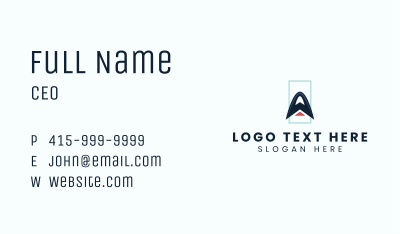 Digital Marketing Letter A  Business Card Image Preview