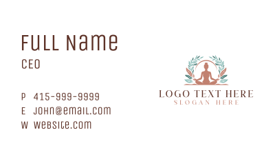 Yoga Wellness Spa Business Card Image Preview