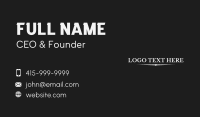 Luxury Serif Wordmark Business Card Design