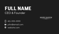 Luxury Serif Wordmark Business Card Image Preview