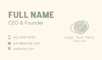 Yarn Ball Heart Business Card Design