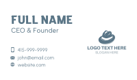 Masculine Fedora Hat Business Card Image Preview