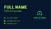 Music DJ Headphones Business Card Image Preview