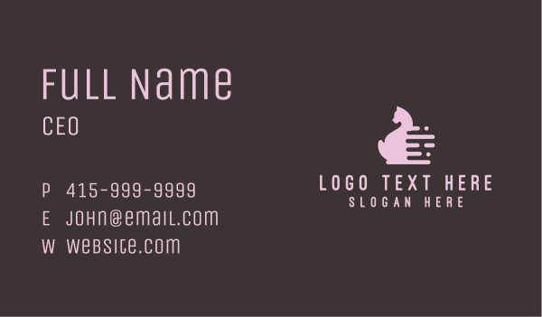 Cat Pet Animal  Business Card Design Image Preview