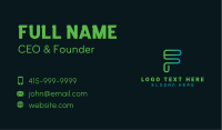 IT Programmer Letter F Business Card Image Preview