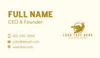 Gold Pigeon Crown  Business Card Image Preview