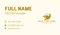 Gold Pigeon Crown  Business Card Image Preview