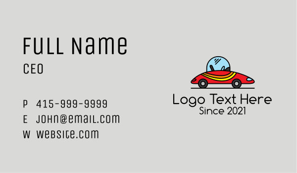 Race Car Toy Business Card Design Image Preview