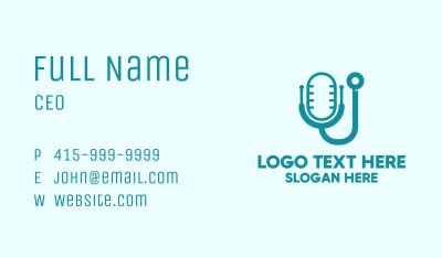 Medical Podcast Business Card Image Preview