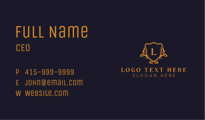 Deluxe Company Shield Business Card Image Preview