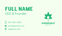 Green Cannabis Bulb Business Card Image Preview