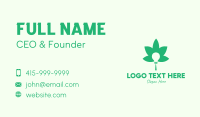 Green Cannabis Bulb Business Card Preview