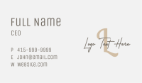 Feminine Letter Business Business Card Image Preview