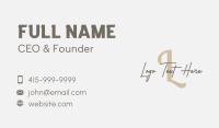 Feminine Letter Business Business Card Image Preview