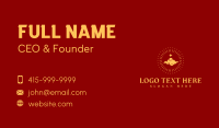 Golden Chinese Cloud Business Card Design