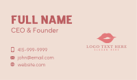 Feminine Lips Cosmetics Business Card Image Preview