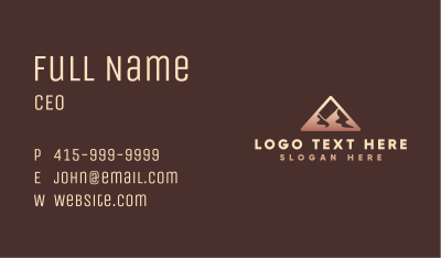 Mountain Desert Triangle Business Card Image Preview