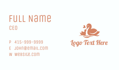 Duck Duckling Bird Business Card Image Preview