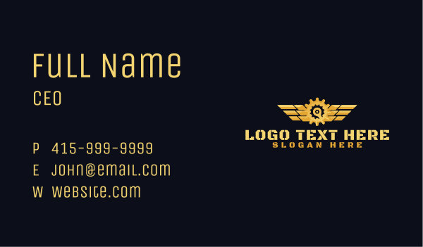 Mechanic Wrench Repair Business Card Design Image Preview