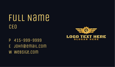 Mechanic Wrench Repair Business Card Image Preview