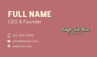 Simple Classic Cursive Wordmark  Business Card Image Preview