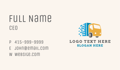 Fast Cargo Delivery  Business Card Image Preview