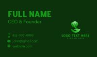 Gradient Nature Tree Hand Business Card Image Preview