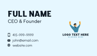 Hero Mask Man Business Card Preview