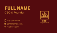 Gold Skyscraper Property Business Card Image Preview