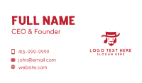 Red Happy Note  Business Card Image Preview