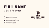 Mexican Guitar Dog Business Card Design
