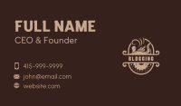 Woodwork Sawmill Planer Business Card Image Preview