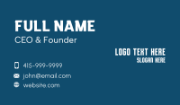 Minimalist Tech Wordmark Business Card Preview