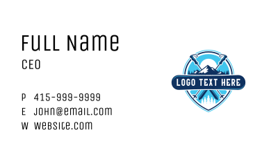 Ski Snowboard Sport Business Card Image Preview