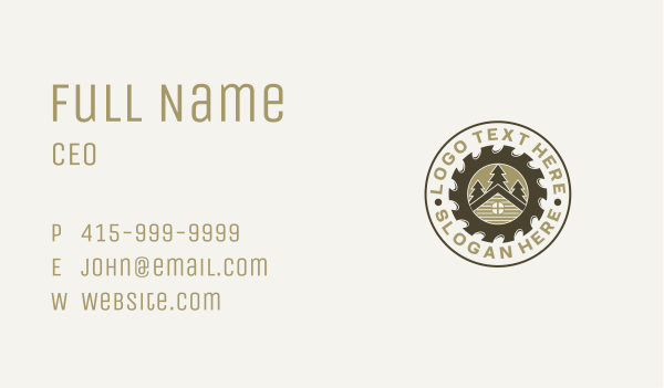 Wood Workshop Carpentry Business Card Design Image Preview