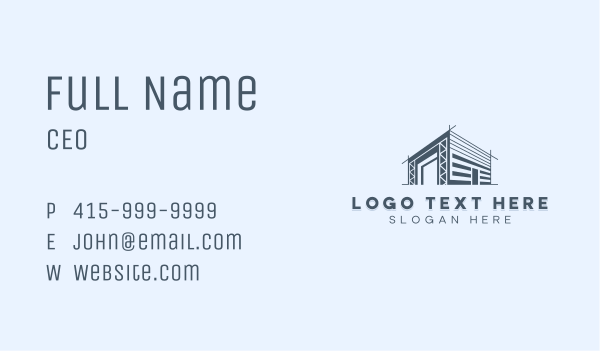 Architect Contractor Property Business Card Design Image Preview