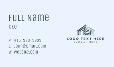 Architect Contractor Property Business Card Image Preview