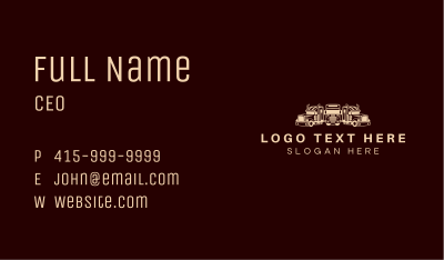 Freight Delivery Trucking Business Card Image Preview