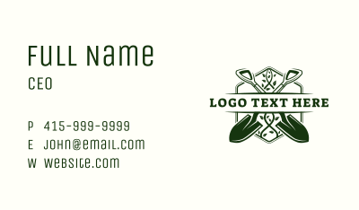 Shovel Plant Gardening Business Card Image Preview