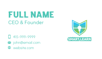 Gradient Shield Bulb  Business Card Image Preview